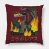 Monster Hunter World Iceborne Fatalis Kanji Icon Throw Pillow Official Monster Hunter Merch