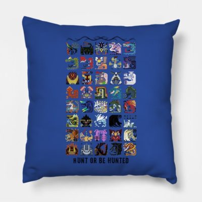 Monster Hunter Hunt Or Be Hunted Throw Pillow Official Monster Hunter Merch