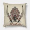 Monster Hunter World Bazelgeuse Kanji Icon Throw Pillow Official Monster Hunter Merch