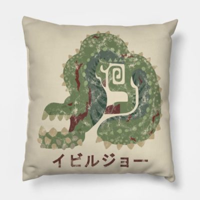 Monster Hunter World Deviljho Kanji Icon Throw Pillow Official Monster Hunter Merch