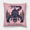 Monster Hunter World Iceborne Nargacuga Kanji Icon Throw Pillow Official Monster Hunter Merch