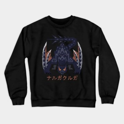 Monster Hunter World Iceborne Nargacuga Kanji Icon Crewneck Sweatshirt Official Monster Hunter Merch