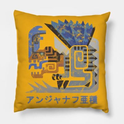 Monster Hunter World Iceborne Fulgur Anjanath Kanj Throw Pillow Official Monster Hunter Merch