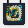 Monster Hunter World Iceborne Zinogre Kanji Tote Official Monster Hunter Merch