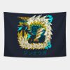 Monster Hunter World Iceborne Zinogre Kanji Tapestry Official Monster Hunter Merch