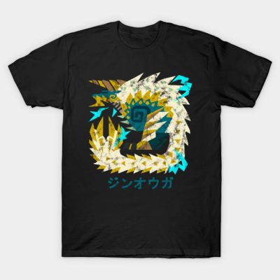 Monster Hunter World Iceborne Zinogre Kanji T-Shirt Official Monster Hunter Merch