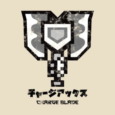 Monster Hunter World Charge Blade Kanji Throw Pillow Official Monster Hunter Merch