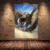 5D Diamond Painting Decoration Painting of MONSTER HUNTER WORLD Diamond Mosaic Game Painting Art Cross Stitch 11 - Monster Hunter Merchandise