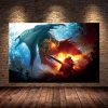 5D Diamond Painting Decoration Painting of MONSTER HUNTER WORLD Diamond Mosaic Game Painting Art Cross Stitch 5 - Monster Hunter Merchandise