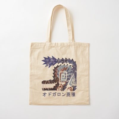 Monster Hunter World Iceborne Ebony Odogaron Kanji Icon Tote Bag Official Monster Hunter Merch