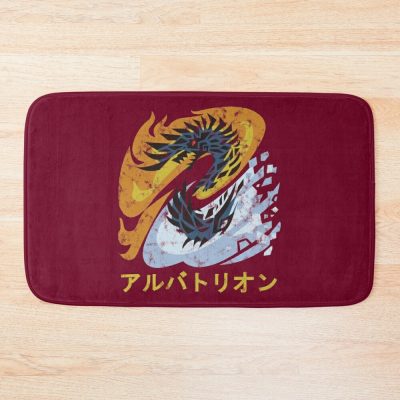 Monster Hunter World Iceborne Alatreon Kanji Bath Mat Official Monster Hunter Merch