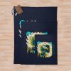 Monster Hunter World Iceborne Zinogre Kanji Icon Throw Blanket Official Monster Hunter Merch