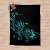 Monster Hunter World: Iceborne - Logo (Galaxy Design) Black Background Throw Blanket Official Monster Hunter Merch