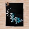 Monster Hunter World Iceborne - Logo (Blue) Throw Blanket Official Monster Hunter Merch