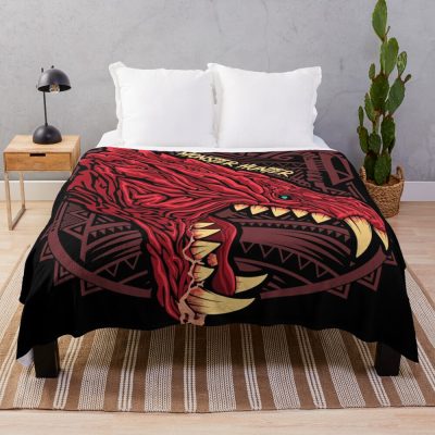 Odogaron Monster Hunter Throw Blanket Official Monster Hunter Merch