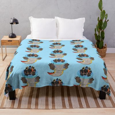 Monster Hunter World Dodogama Swimming Throw Blanket Official Monster Hunter Merch