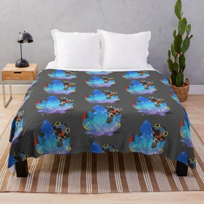 Monster Hunter World Dodogama With Crystal Throw Blanket Official Monster Hunter Merch