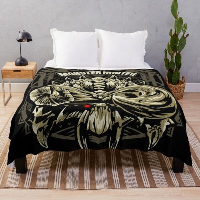 Diablos Monster Hunter Throw Blanket Official Monster Hunter Merch