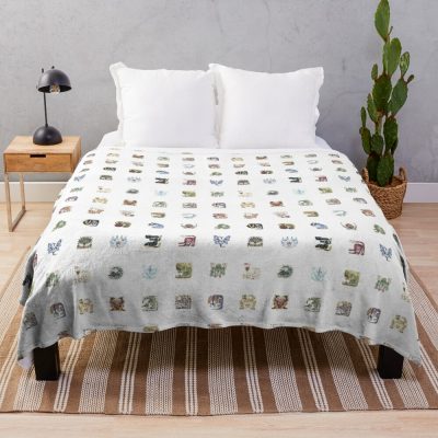 Monster Hunter World Tiled Icons Throw Blanket Official Monster Hunter Merch