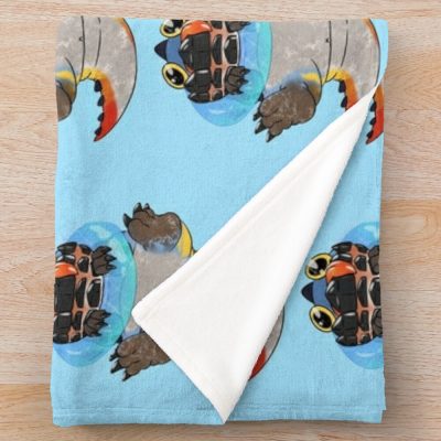 Monster Hunter World Dodogama Swimming Throw Blanket Official Monster Hunter Merch