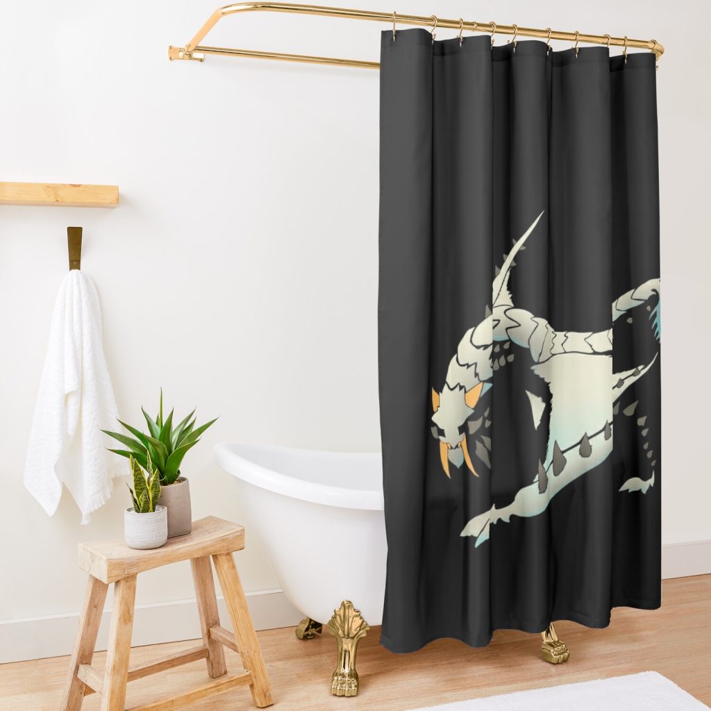 Barioth (Monster Hunter) Shower Curtain Official Monster Hunter Merch