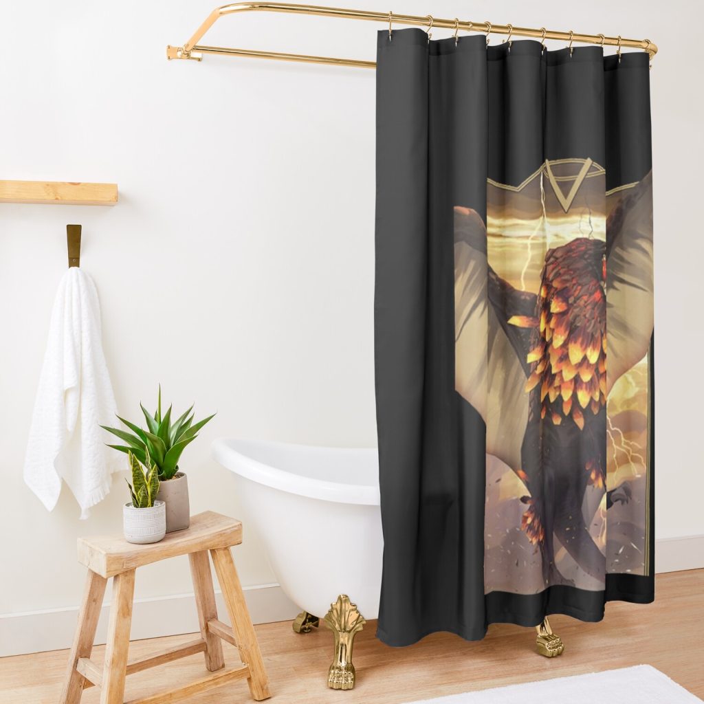 Monster Hunter Shower Curtain Official Monster Hunter Merch