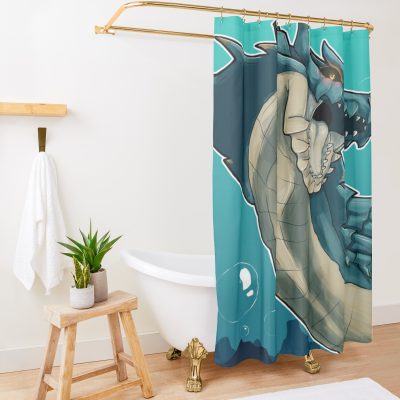 Lagiacrus Headshot - Monster Hunter 3 Ultimate Shower Curtain Official Monster Hunter Merch