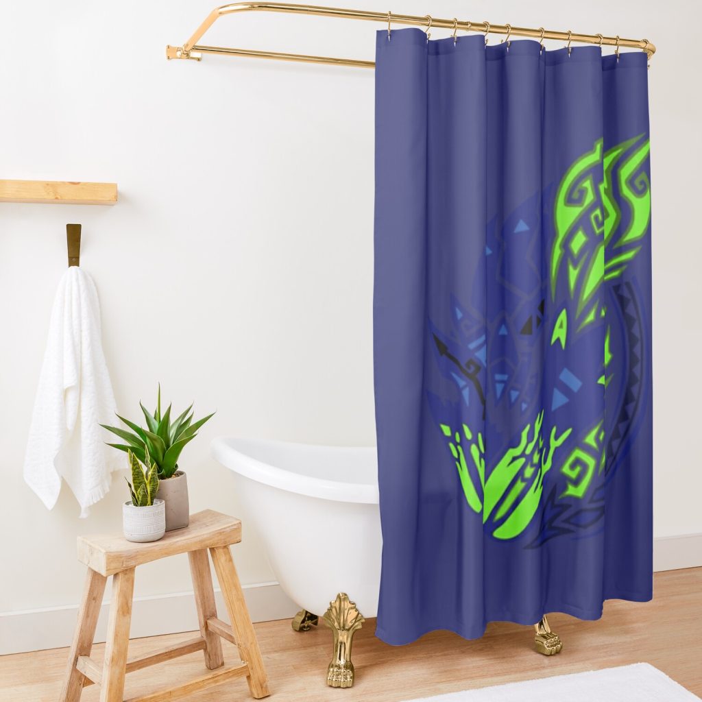 Monster Hunter Brachydios Shower Curtain Official Monster Hunter Merch