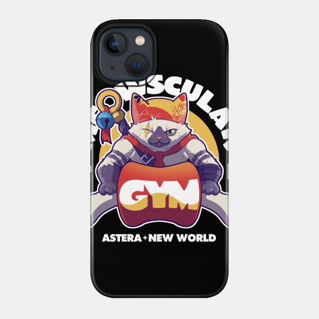 Monster Hunter Meowscular Gym Phone Case - Monster Hunter Merchandise